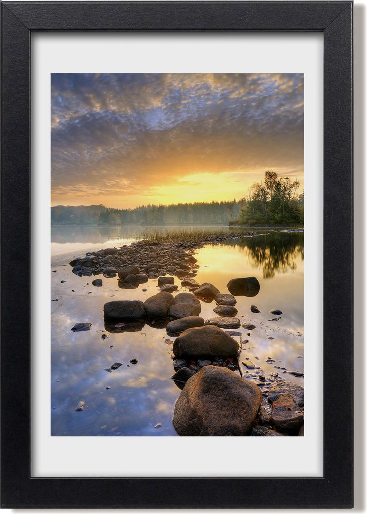 Bild 20x30 MDF-Rahmen, Wandkunst See