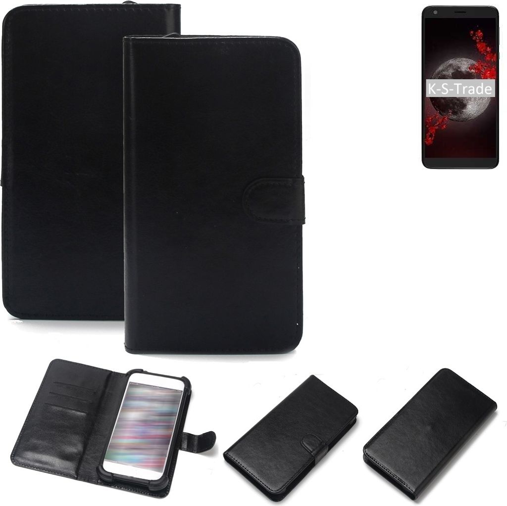 K-S-Trade Handyhülle Schutzhülle kompatibel mit Sharp Aquos B10 Handy Schutz Hülle Handyhülle Bumper schwarz 1x