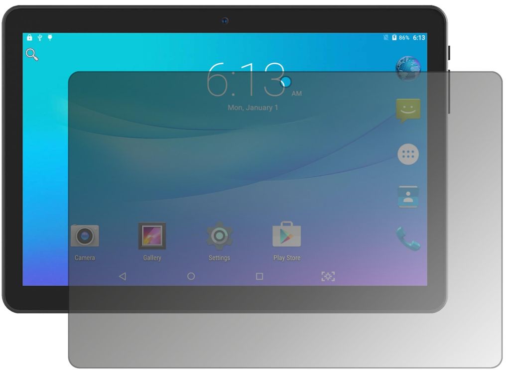 Schutzfolie für Lectrus 10.1 Zoll Tablet Blickschutzfolie matt Display Schutz