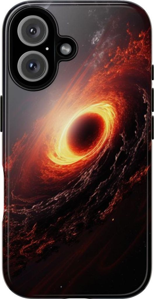 Glühendes Schwarzes Loch im All – Hülle Kompatibel mit iPhone 16