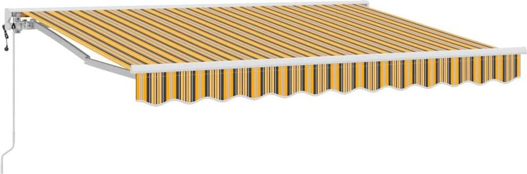 vidaXL Markisenrahmen Gelb und Grau 350 x 200 cm