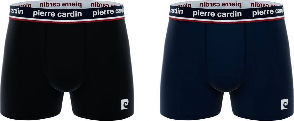 PIERRE CARDIN Boxershorts 2 Pack schwarz/dunkelblau Größe : Produktbild 