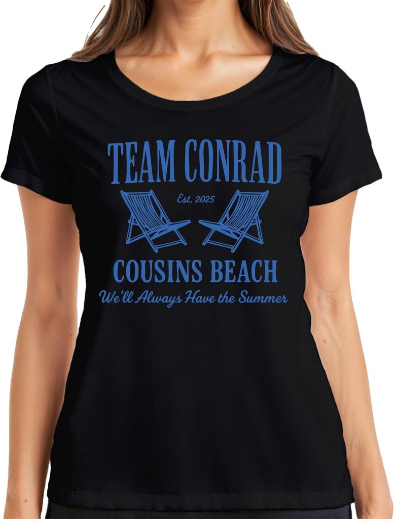 Team Conrad Cousins Beach We'll Always Have Summer I got pretty Damen T-Shirt, Schwarz, 3XL