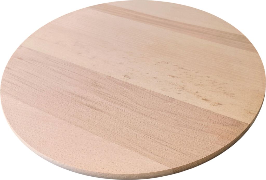 Rundes Schneidebrett aus Holz 45 cm | Pizza-Servierbrett Produktbild 