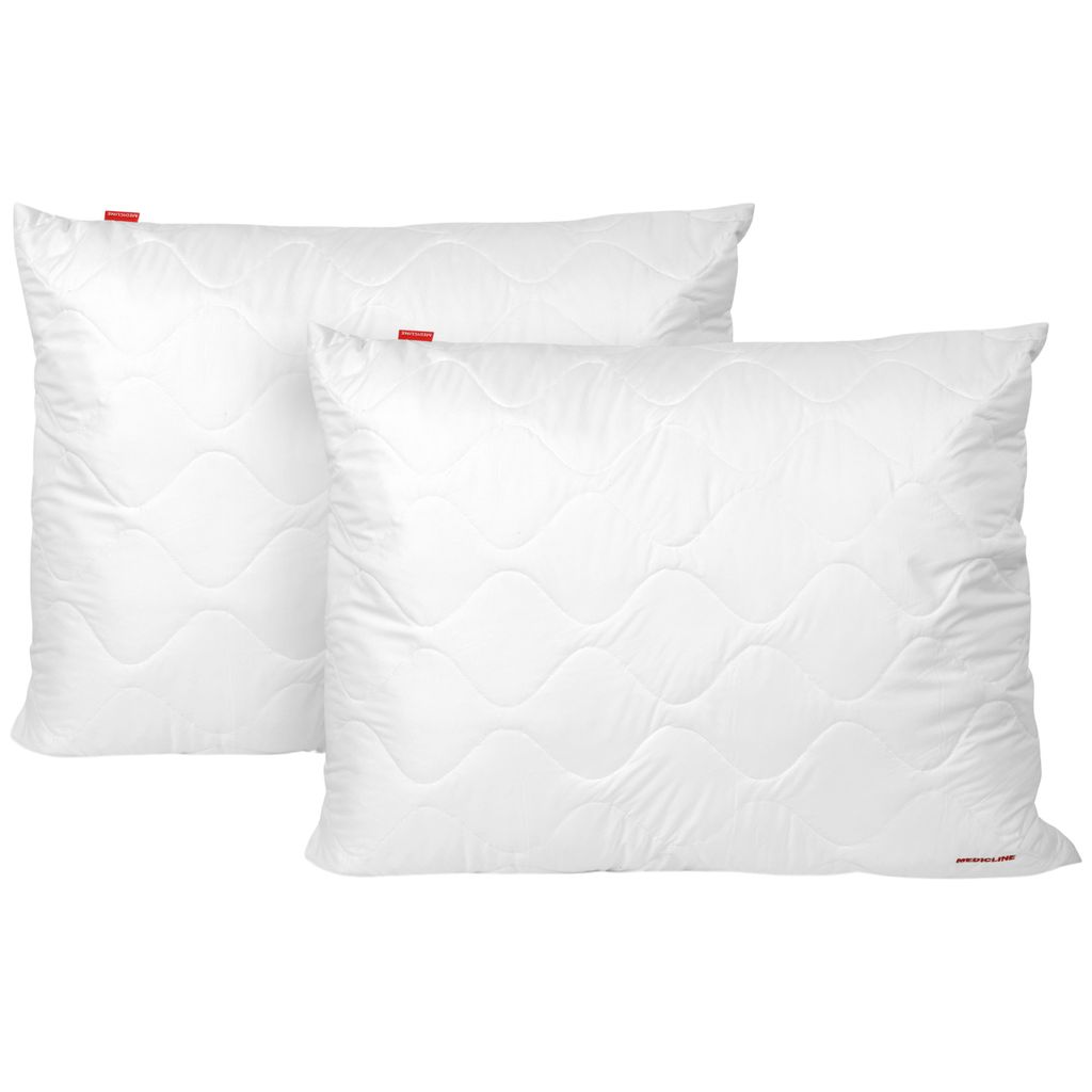 2 cuscini antiallergici in microfibra 70x80 cm Edanti Immagine del prodotto 