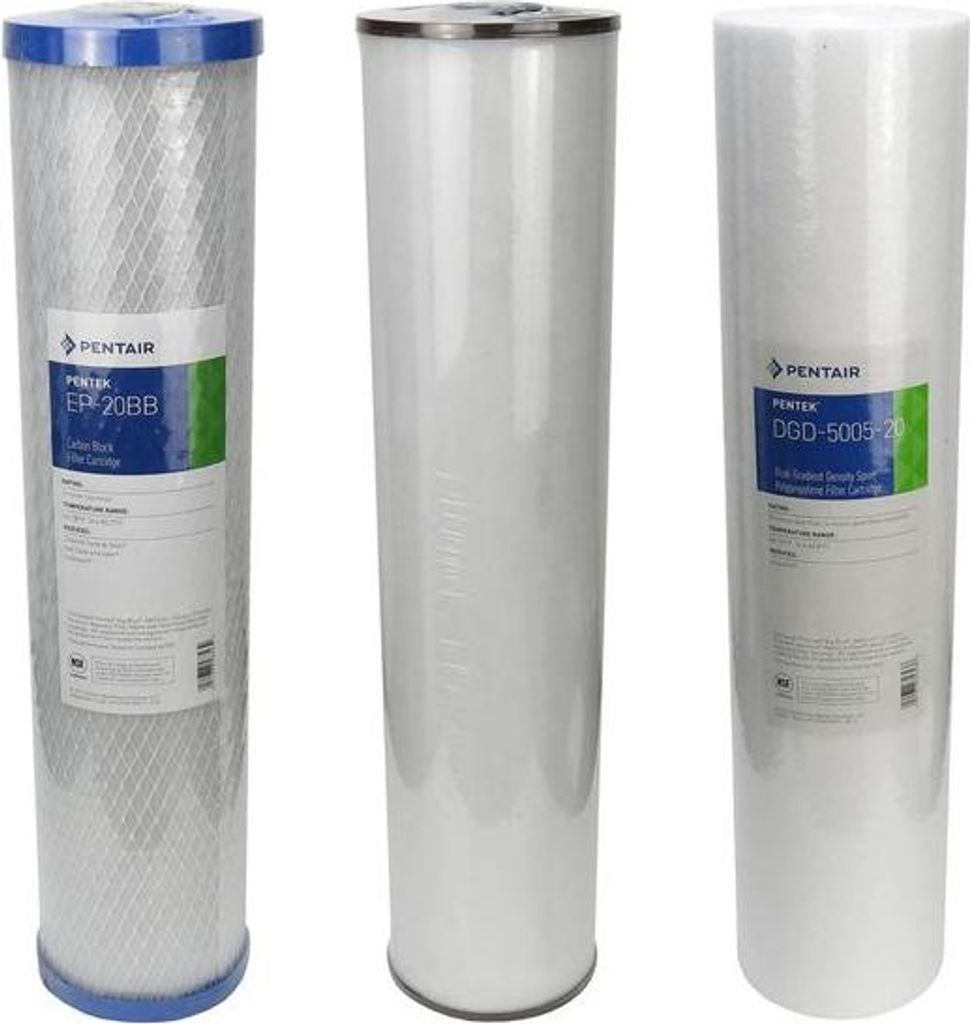 Pentair Ersatzfilterset Big Blue Eisenfilter 3-teilig 20' BB