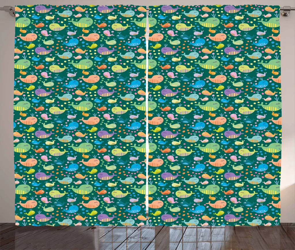 Tenda ABAKUHAUS Pesci Cartoon 280x175 cm - Arredo Cameretta Rustico