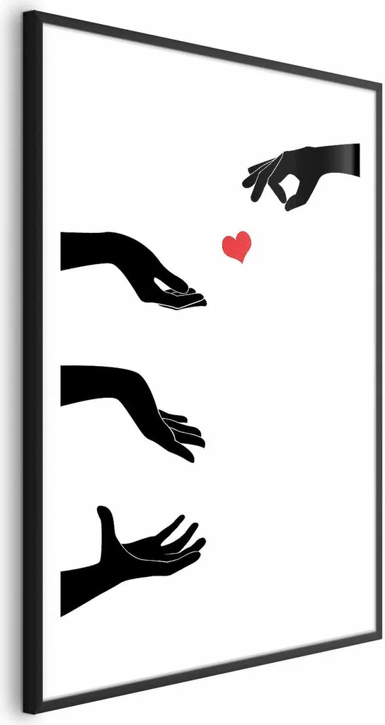 Cornice a Scatto 60x90 Nera con Margine | Poster Snap Professionale