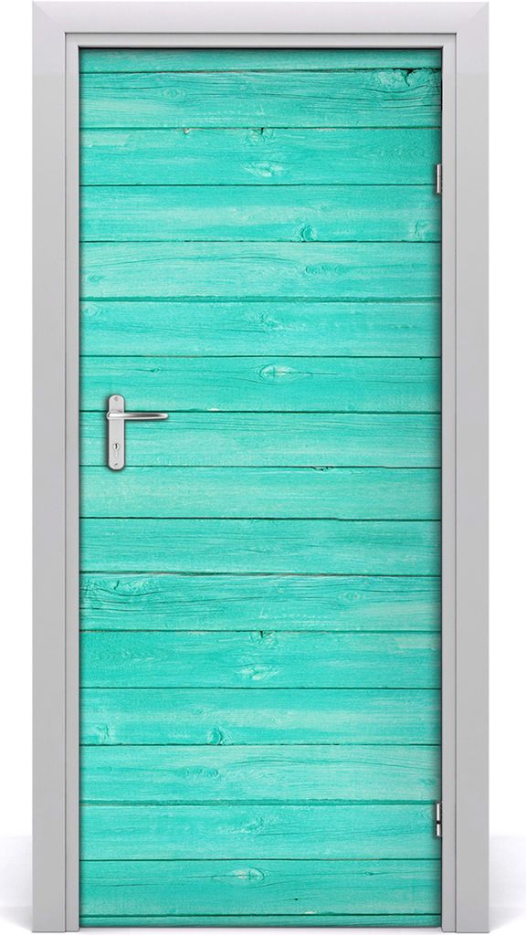Tulup Türaufkleber 85x205 cm Dekorative Aufkleber Selbstklebend Wasserdichte Tapete Abnehmbar Schlafzimmer Wohnzimmer Wohnkultur - grünes Brett