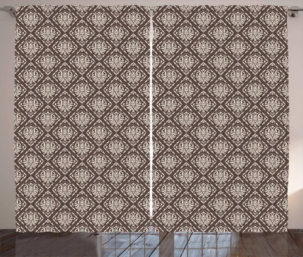 Tenda Lavabile ABAKUHAUS 280x245 Cioccolato - Stile Rustico Chic