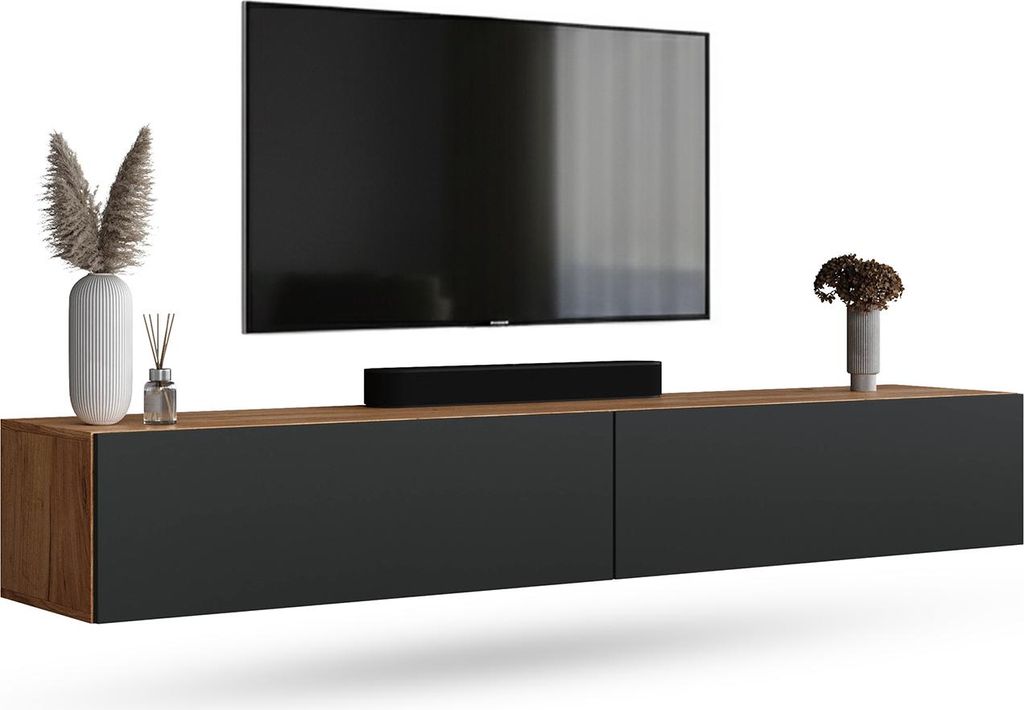 WEST TV Schrank 200 cm Fernsehtisch Sideboard, hängend oder Produktbild 