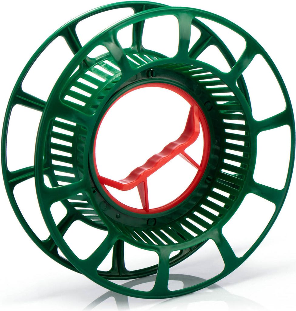 com-four® Kabelaufroller - Kabeltrommel leer aus Kunststoff Produktbild 