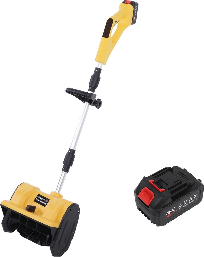 Schnurlose Schneeschaufel Batteriebetriebene Schneefräse mit Richtungsplatte 11inch Breite und ergonomischem Griff Faltbares Design 1 Akku für