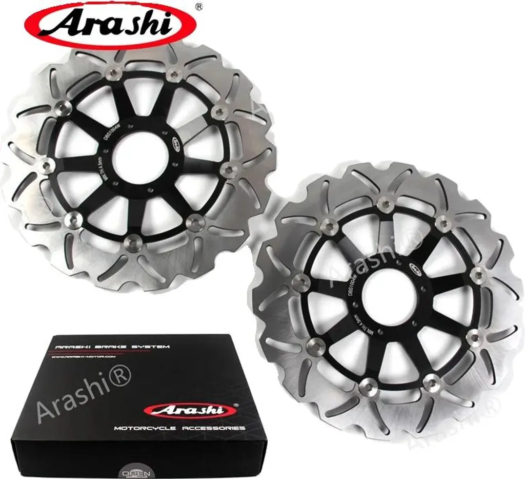 Rotor de Frein Anti-vibration CNC Flottant Noir Durable - Spécial Non-ABS