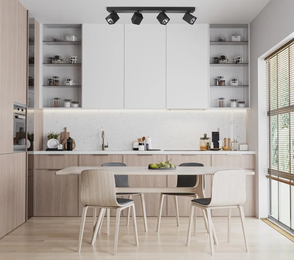 Éclairage de Cuisine et Bureau : Spot LED 20W Italux AVEIRO Noir Élégant