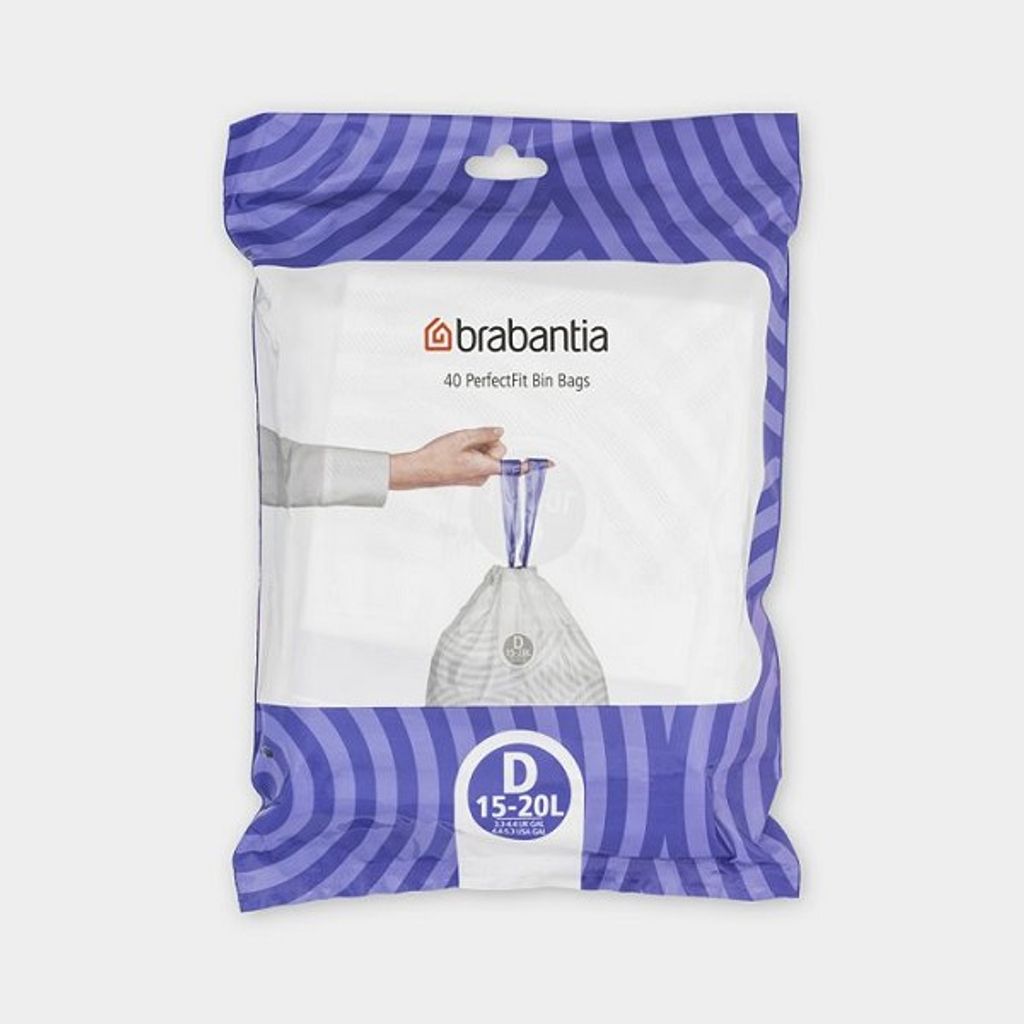 Brabantia 138164 Müllsack 20 L Weiß 40 Stück