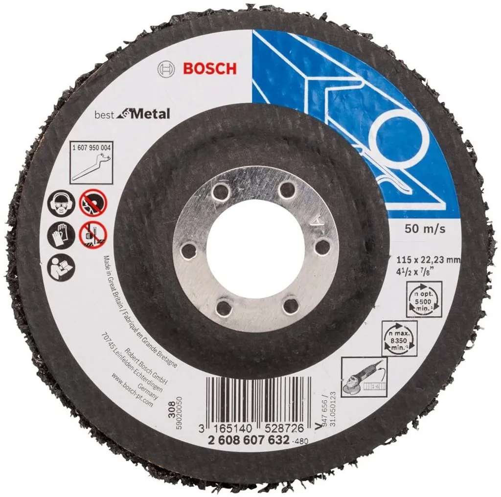 Vello Pulizia 115mm SiC - Disco Smerigliatrice per Ruggine e Vernice - 10