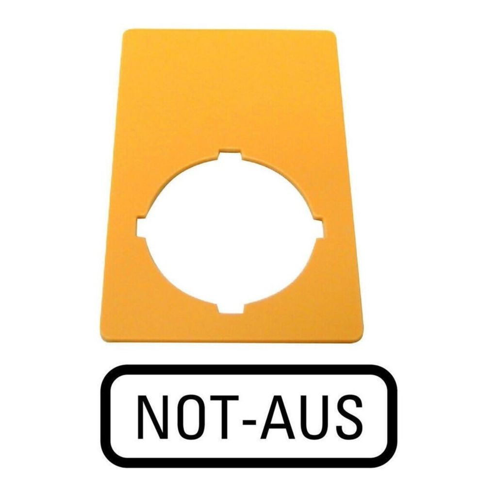 EATON M22-XZK-D99 Schild NOT-AUS 216471 gelb 50x33mm NOT-AUS 216471