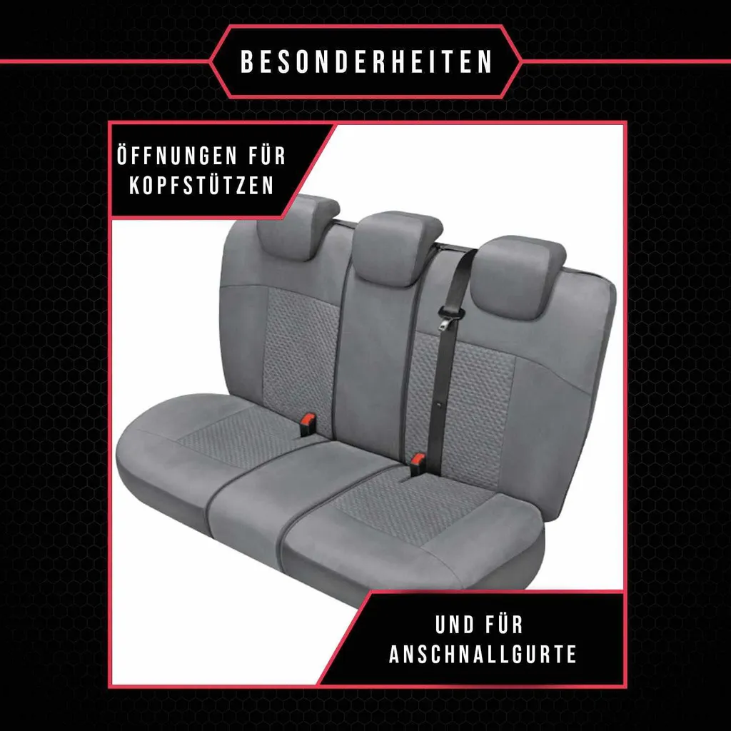 Coprisedili Mitsubishi L200 V-VI Set Completo Grigio | Look Nuovo - 6