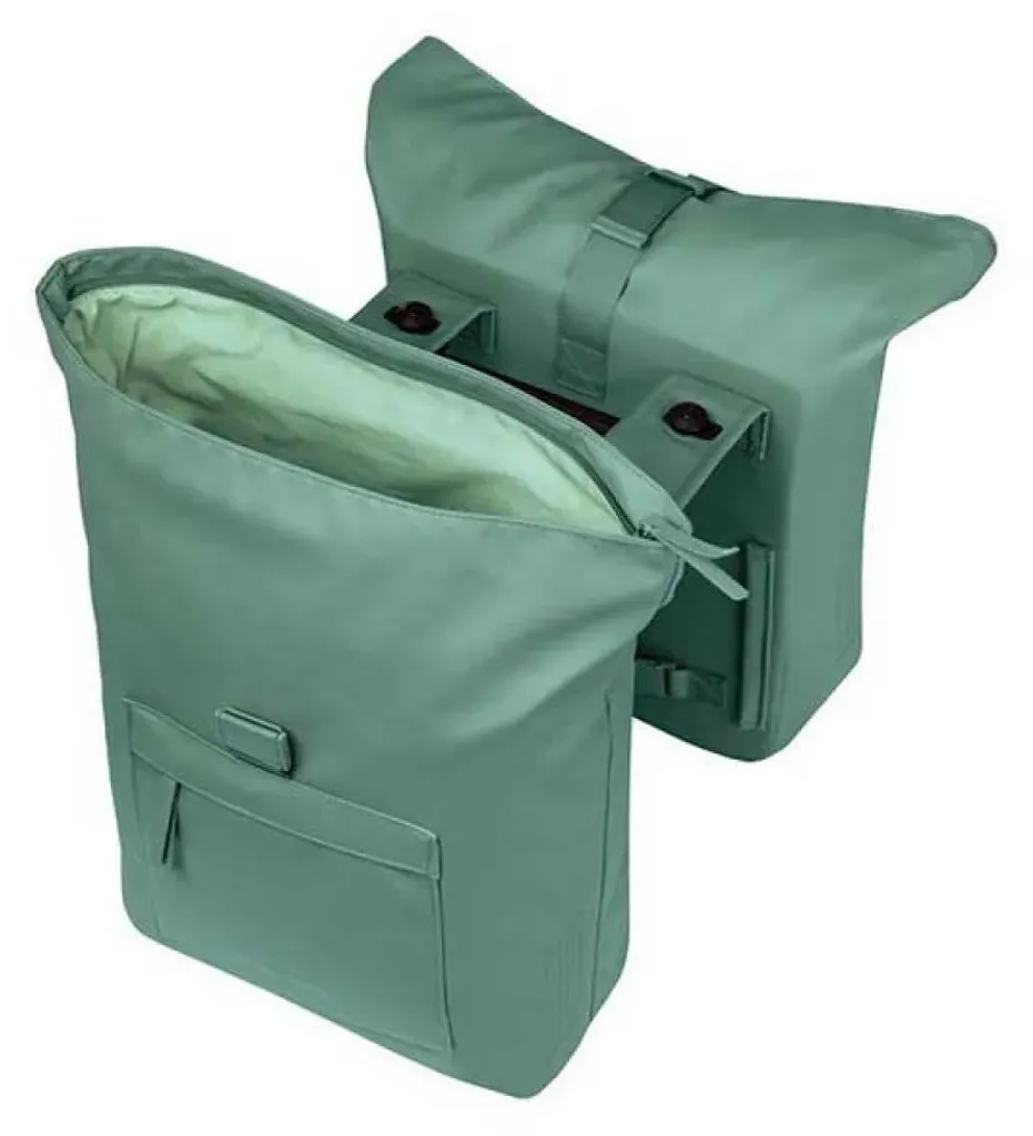 Basil Brooklyn MIK 2.0 Porte-bagages vélo shopper robuste vert argenté - 4