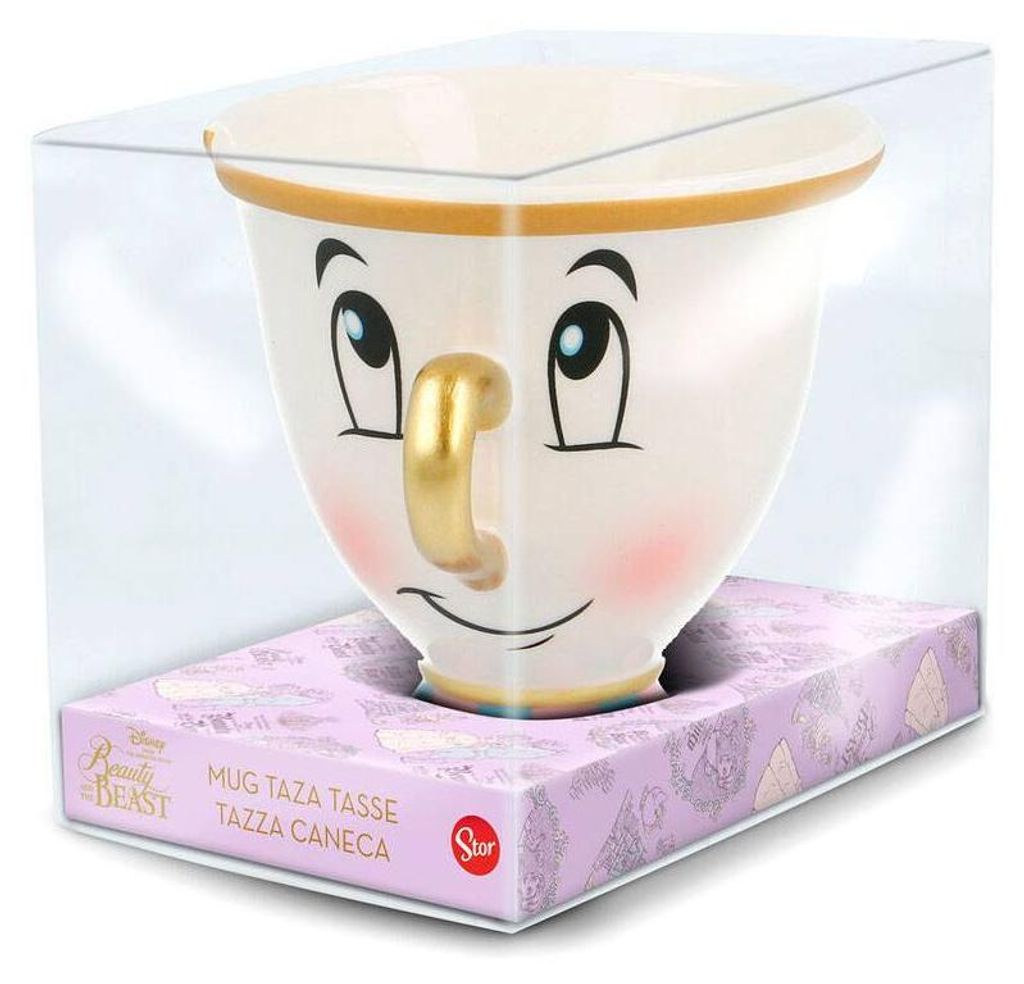 190ml 3d moulé tasse en céramique - Beauté et la Bête puce Image du produit 