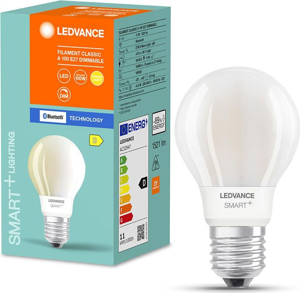 Ledvance LED Smart+ Filament Birne A67 11W = 100W E27 matt Produktbild 