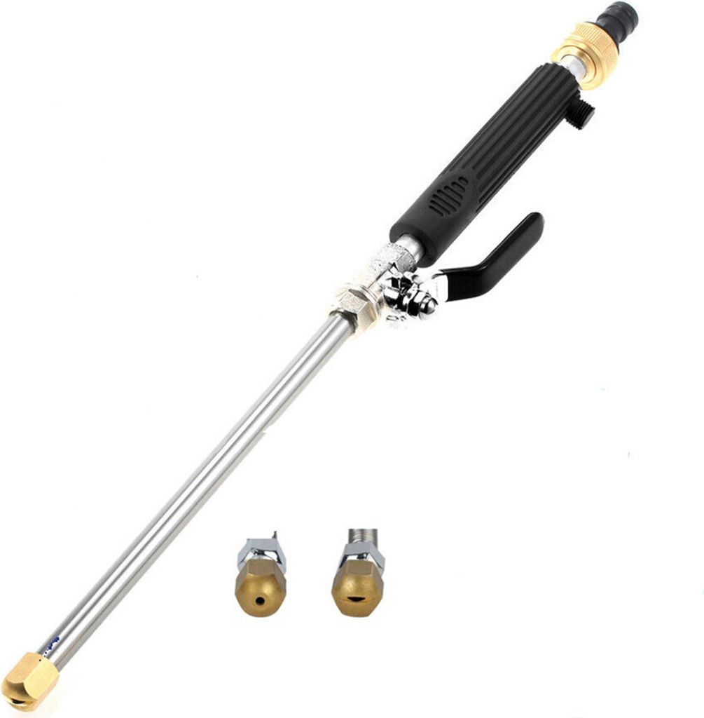 Ausziehbarer Hochdruckreiniger Für Gartenschlauch – 2-in-1 Mit Verstellbarer Länge (45,7–81,3 Cm), Zwei Düsen (Fächer & Linear), Aluminium-Griff, Für Auto, Fenster, Garten