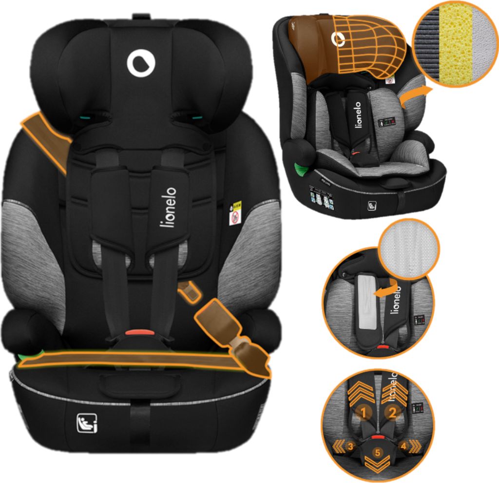Lionelo Levi i-Size Autokindersitz ab 15 Monaten bis 12 Produktbild 
