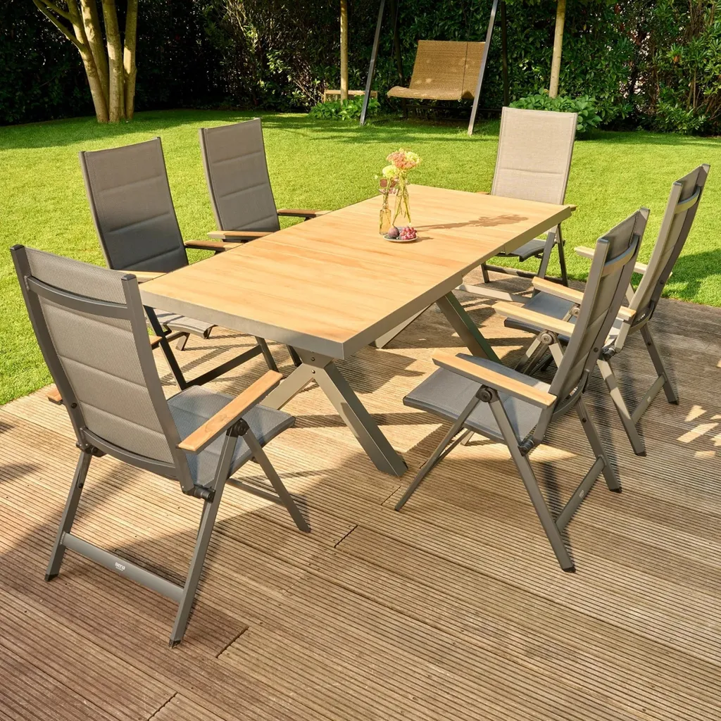 Chaise pliante Tesoro SIENA GARDEN en aluminium résistant aux intempéries - 15
