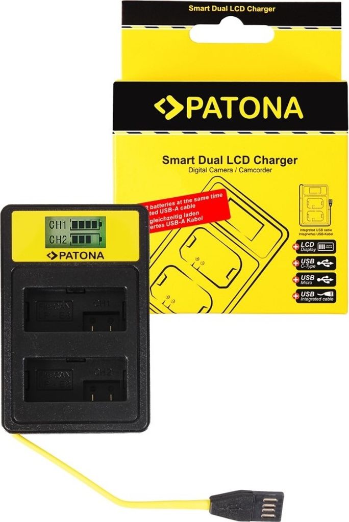 Smart Dual LCD USB Ladegerät für Canon LP-E8+ EOS 550D 600D 650D 700D LP-E8 LPE8