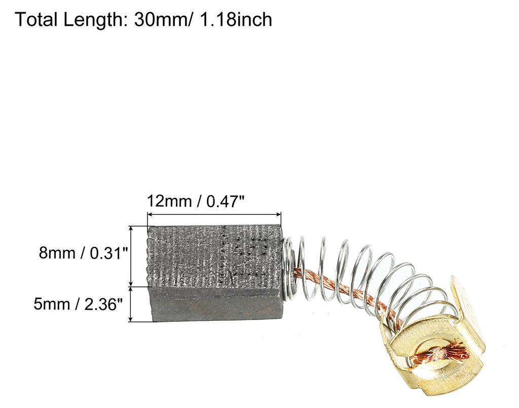 4 Stš¹ck Kohlebš¹rsten 12x8x5mm fš¹r Elektromotor Elektrowerkzeug Winkelschleifer Tischs?ge Ersatz Reparatur