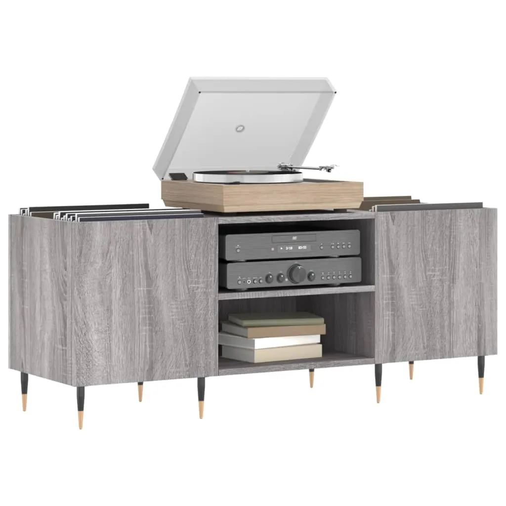 vidaXL Armadio a Pannello Grigio Sonoma 121x38x48 cm | Mobile Salvaspazio - 3
