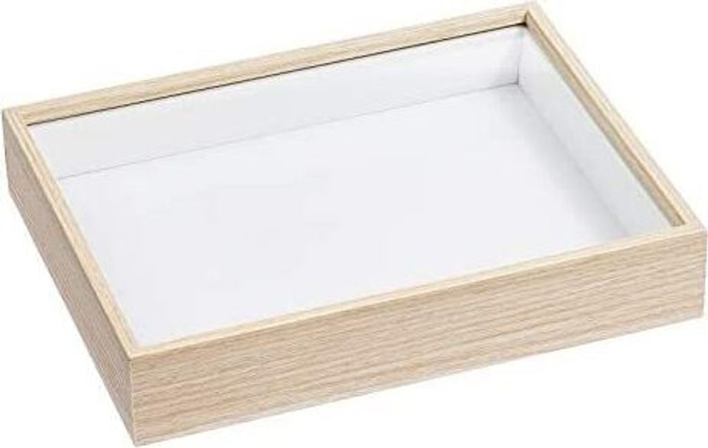 Deko-Rahmen 21,5x16,5x4cm (MDF) weiss