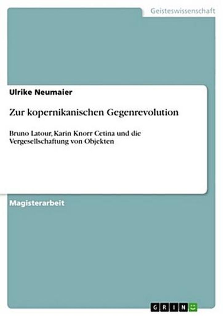 Zur kopernikanischen Gegenrevolution