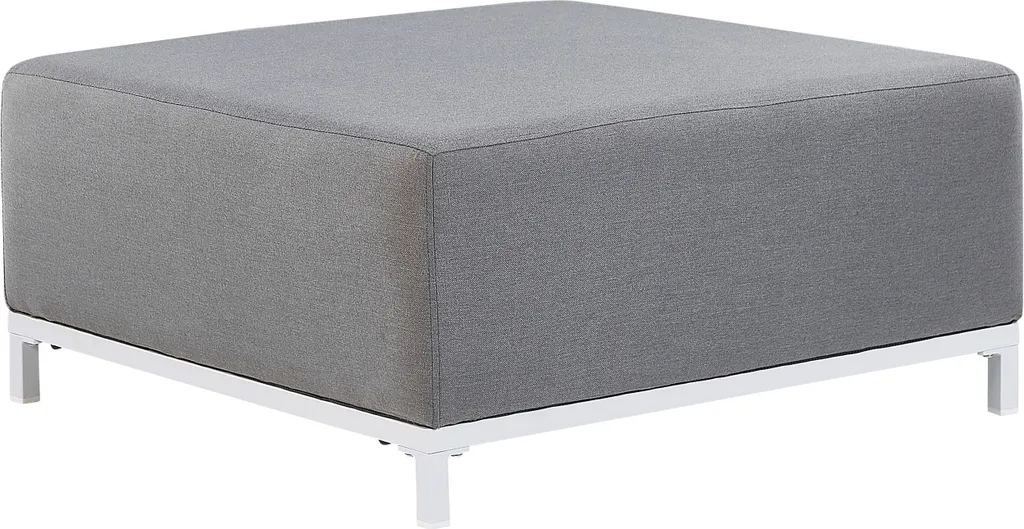 Tabouret de cuisine gris pour îlot central en tissu hydrofuge