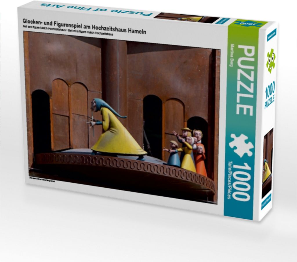 Calvendo Glocken- und Figurenspiel am Hochzeitshaus Hameln 1000 Teile Puzzle quer 640x480mm, Berg Martina; 7380909