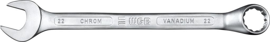 WGB Ringmaulschlüssel 19mm, gekröpfte Ringseite, Chrom-Vanadium