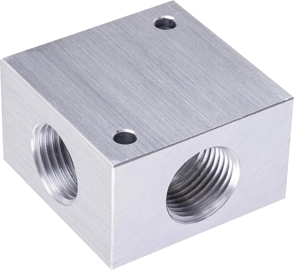 Blocco di distribuzione dell'aria in alluminio per pneumatico Technic AC0041 da 4 x 1/2"