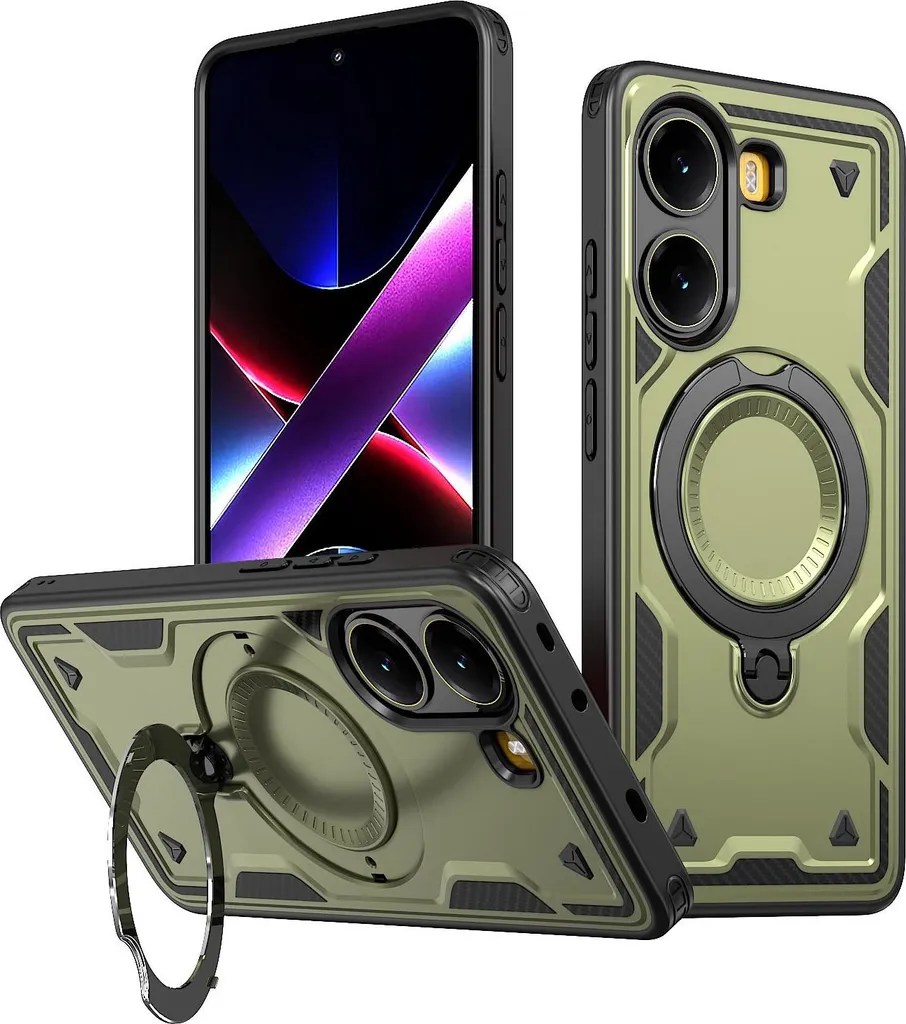 Offerta Custodia Xiaomi Poco X5 360° - Cadorabo Flip Verde Ecopelle