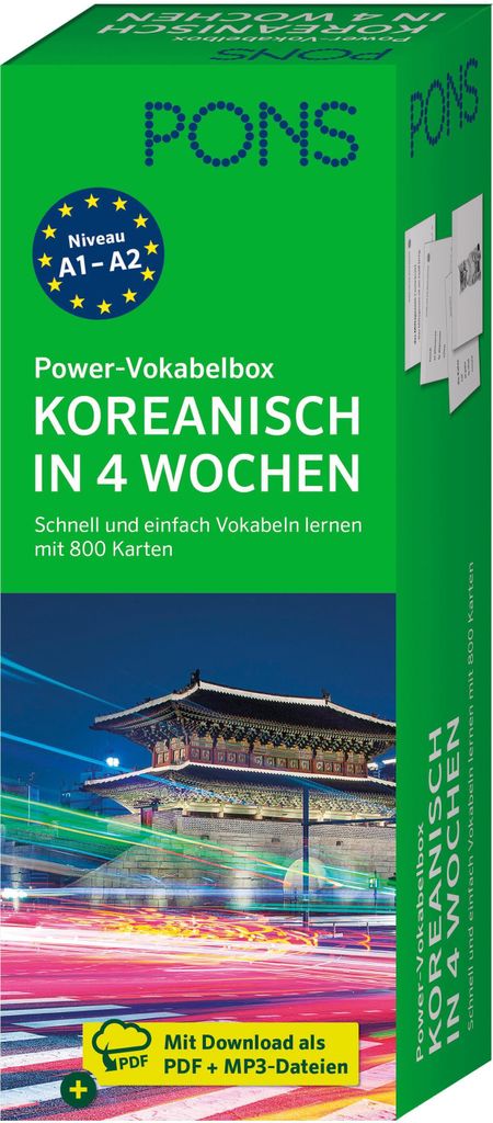 PONS Power-Vokabelbox Koreanisch in 4 Wochen