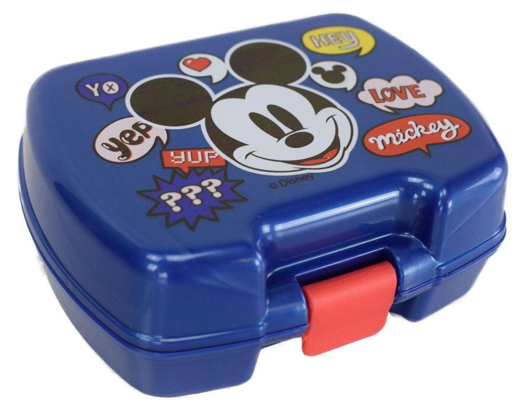 Brotdose Dose 11 x 8,5 x 4 cm Micky Maus Minnie Maus Paw Produktbild 