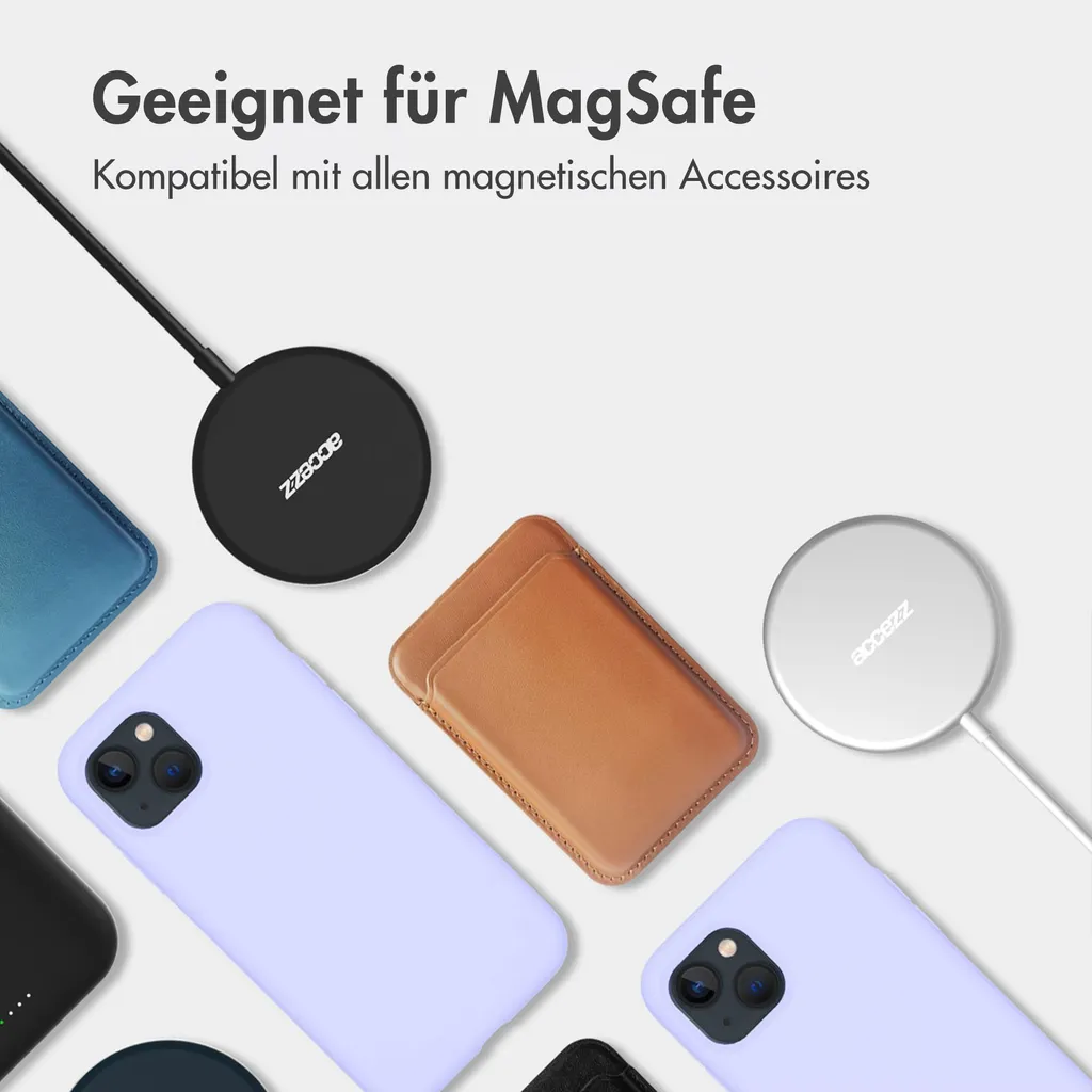 Offerta Custodia iPhone 15 Pro Accezz Viola MagSafe - Silicone Liquido - 6