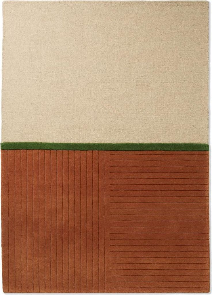 Handgefertigter Wohn- und Schlafzimmerteppich aus Wolle mit schlichtem Muster DECORIM