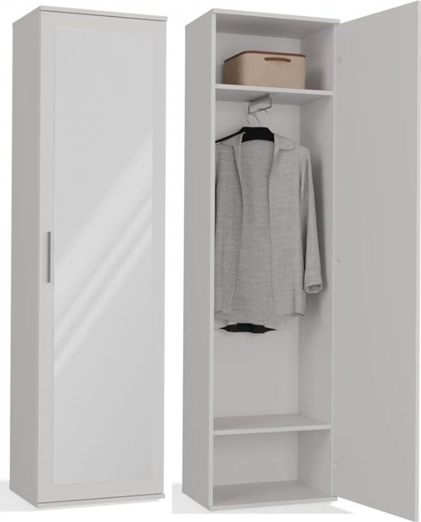 BDW, Appendiabiti Duo con specchio, 180x50x35cm, Immagine del prodotto 