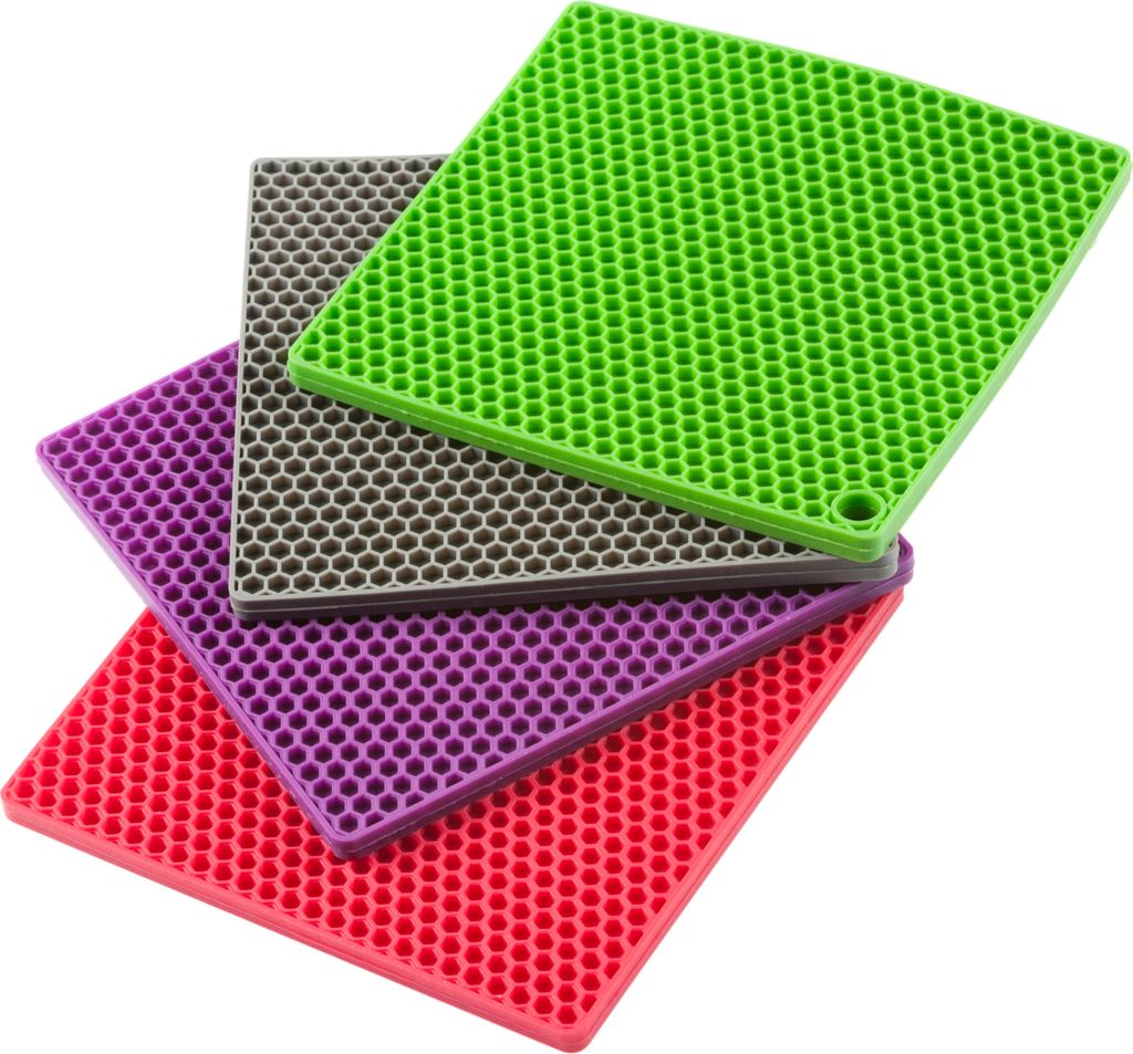 1 x Untersetzer Topfuntersetzer Silikon eckig, 17x17 cm, 1 Produktbild 