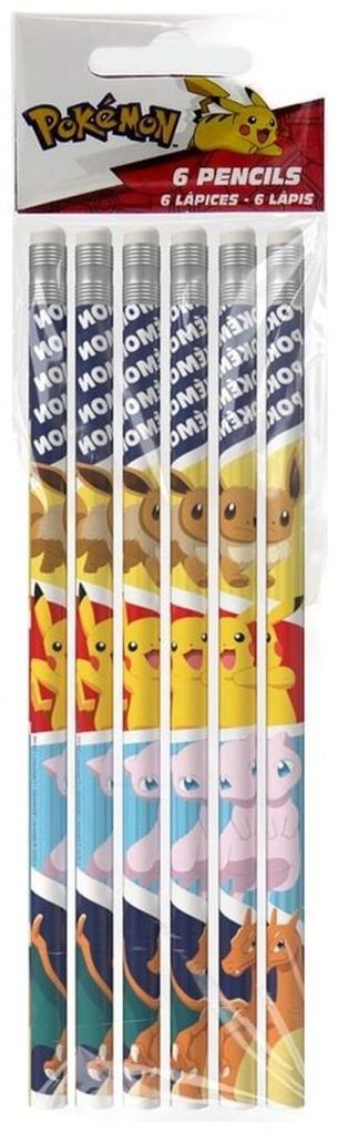 Sada 6 ceruziek Pokémon s gumou Obrázok produktu 