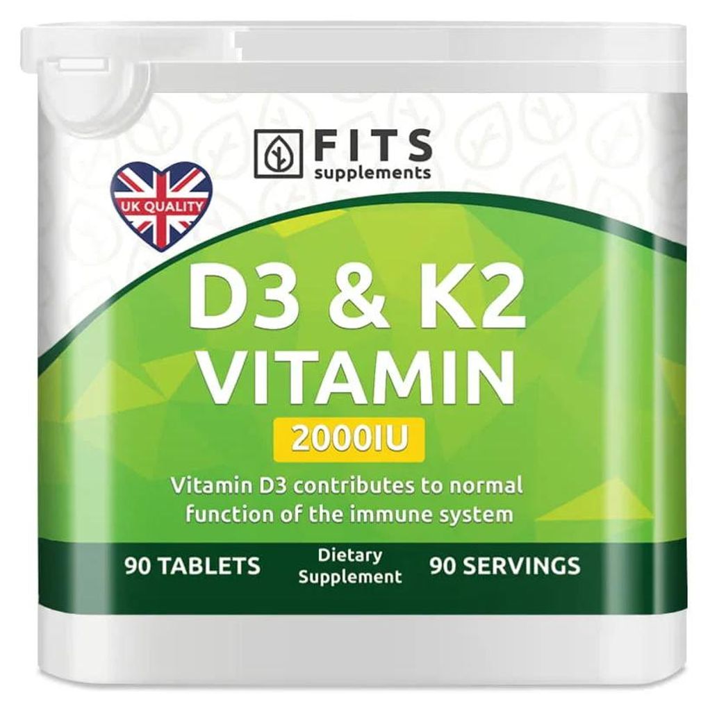 Vitamin D3 2000 IE mit Vitamin K2, 90 Tabletten