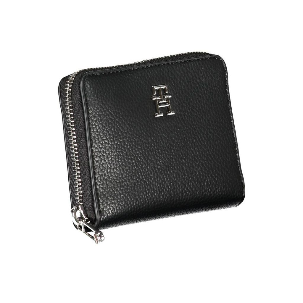 Tommy Hilfiger Elegante schwarze Polyethylen -Brieftasche Produktbild 3