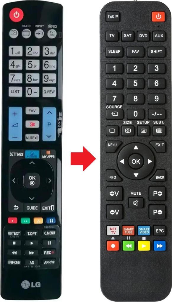 Fernbedienung passend für LG 55LM620S | 55LM640S | 55LM760S