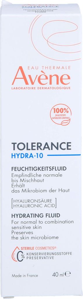 Avene Tolérance Hydra-10, Body-BB-Creme, 40 ml, Weiß, Produktbild 